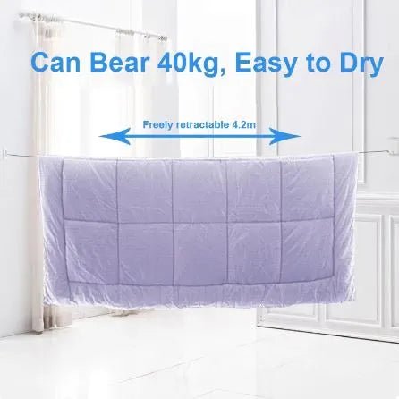 4.2 Meters Retractable Clothes Line Rope - Techmanistan in Pakistan