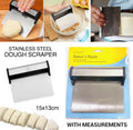 Stainless Steel Dough Scraper With Measurements