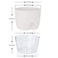 Indoor Plastic Self Watering Flower Pot With Cotton Rope & Container For Water My Store
