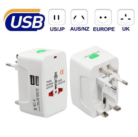 Universal Worldwide Travel Wall Charger Adapter AC Power AU UK US EU Conversion Plug Techmanistan