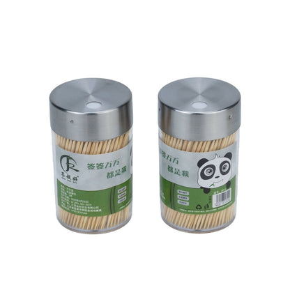 450 Bamboo Toothpicks with Refillable Dispenser - Techmanistan in Pakistan
