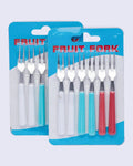 Pack of 6 Mini Fruit Forks Techmanistan