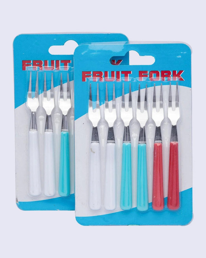 Pack of 6 Mini Fruit Forks Techmanistan