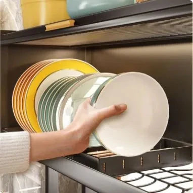 Stainless Steel Over The Sink Dish Drying Rack and Storage Shelf Techmanistan