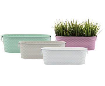 Oval Metal Bucket Planter – Hanging Garden Pot Techmanistan