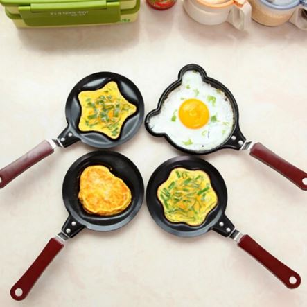 Random Design Omelet Designer Mini Egg Pan, Mini Poele, Mini Cute Shapes Fry Pan For Eggs, Egg Mould Pan, Non-Stick Pancake Mold My Store