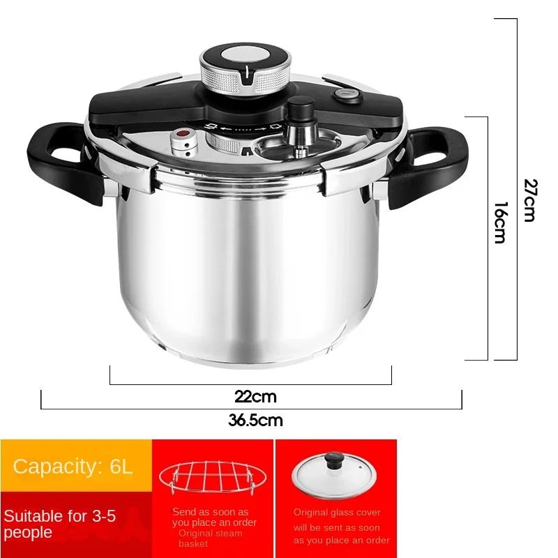 4Liter+6Liter Stainless Steel Pressure Cooker Combo - Techmanistan in Pakistan