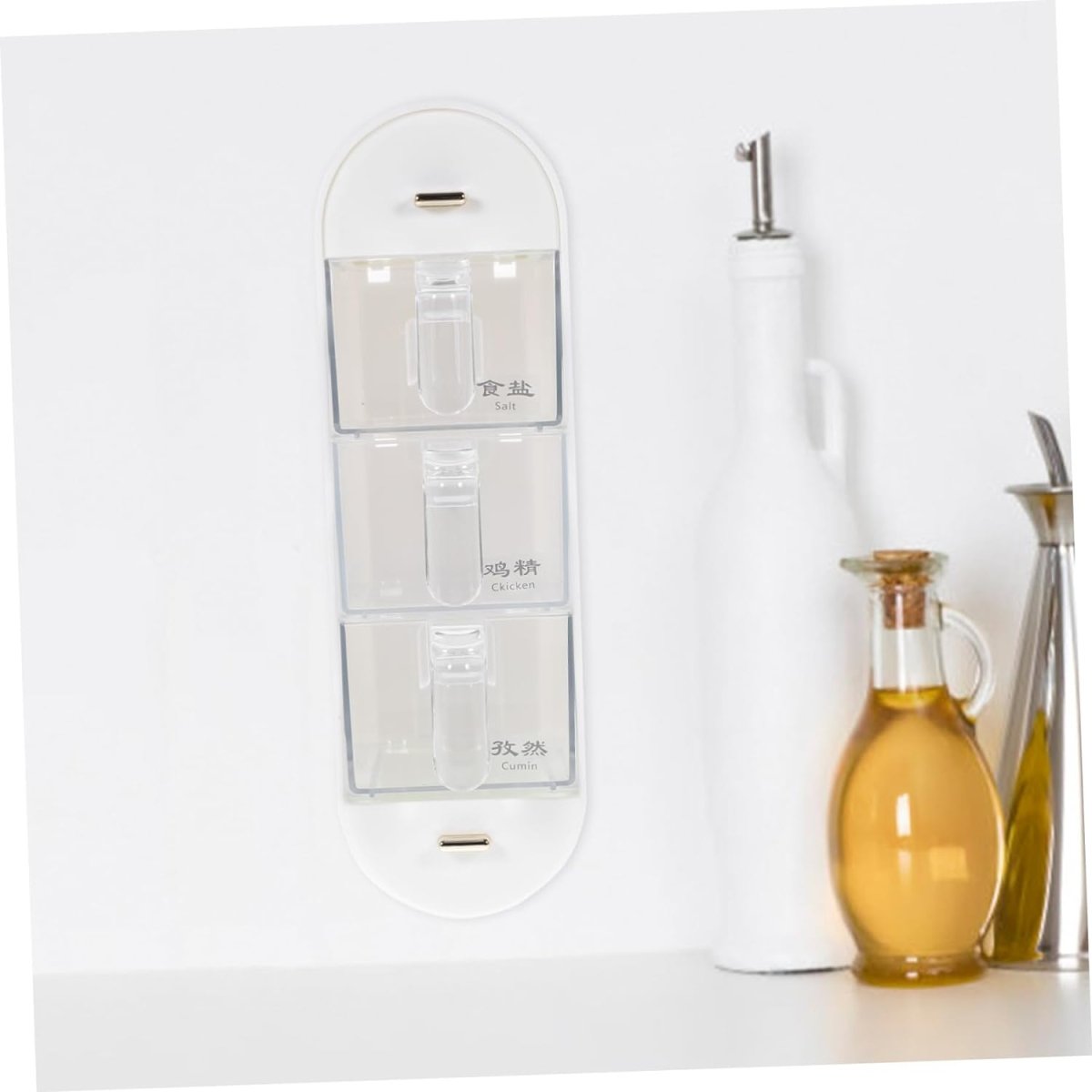 5 Compartments Wall Mounted Spice Organizer - Techmanistan in Pakistan