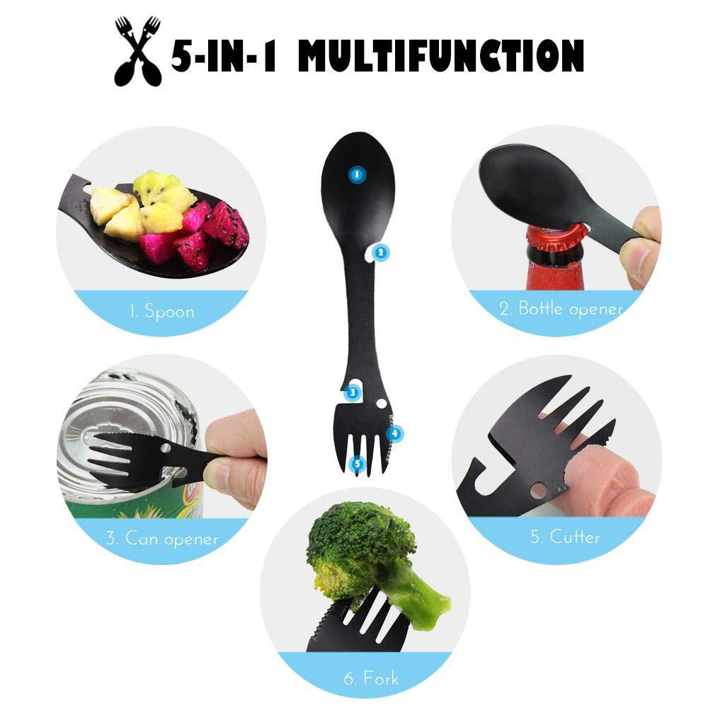 5 in 1 Multi - Functional Spoon Fork - Techmanistan in Pakistan