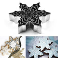 5 Piece's Snowflakes Cookie Cutter Mold - Techmanistan