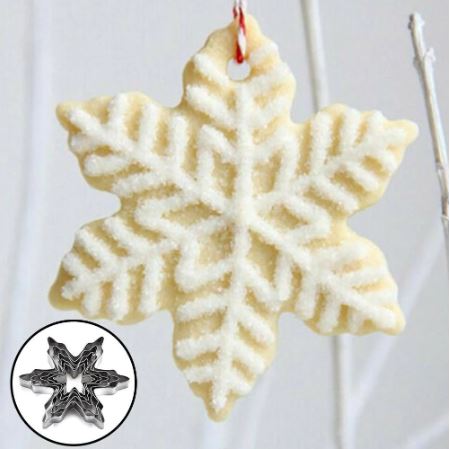 5 Piece's Snowflakes Cookie Cutter Mold - Techmanistan