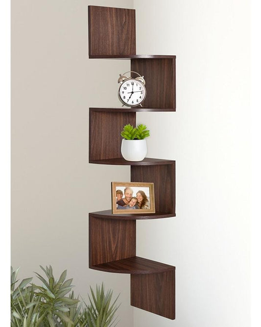 5 Tier Wall Mount Corner Shelf - Techmanistan in Pakistan