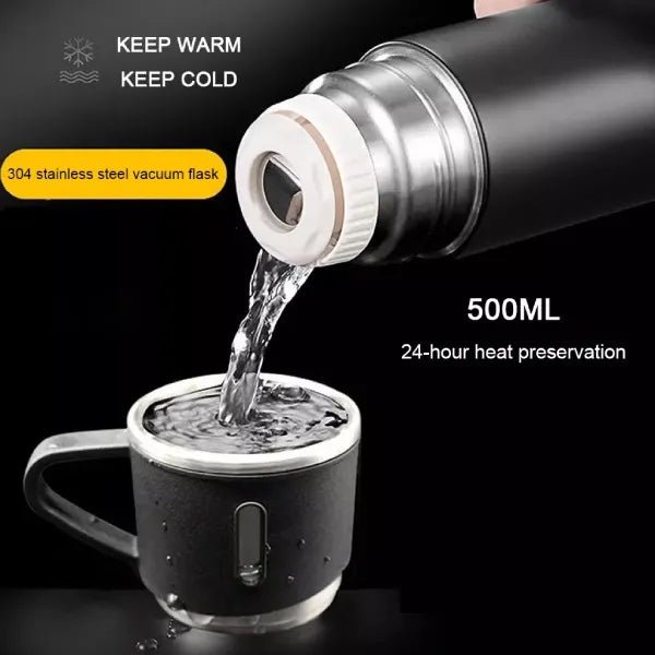 500ml Vacuum Insulated Thermos Flask - Techmanistan in Pakistan