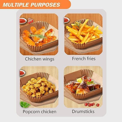 50Pcs - Disposable Baking Papers For Air Fryer - Techmanistan in Pakistan