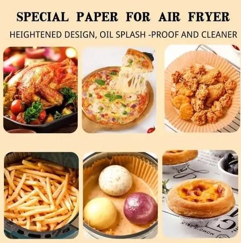50Pcs - Disposable Baking Papers For Air Fryer - Techmanistan in Pakistan