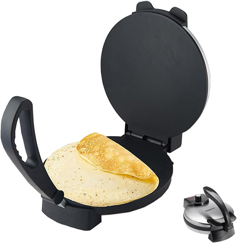 1100W Electric Roti Maker, 10" Surface Tortilla Press