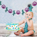 Mermaid Seashell Party Banner For Kid Birthday Party Decoration My Store