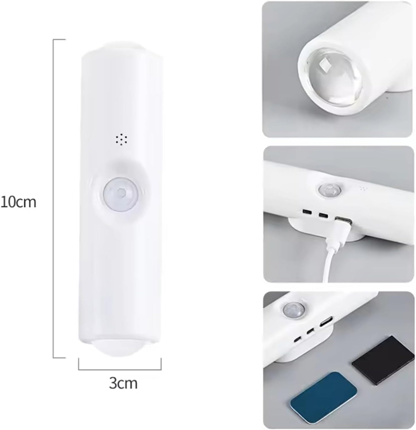 Double Headed USB Rechargeable Motion Sensor Night Light