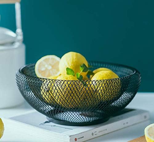 Dual Mesh Fruit Basket Nordic Round Storage Table Basket Techmanistan