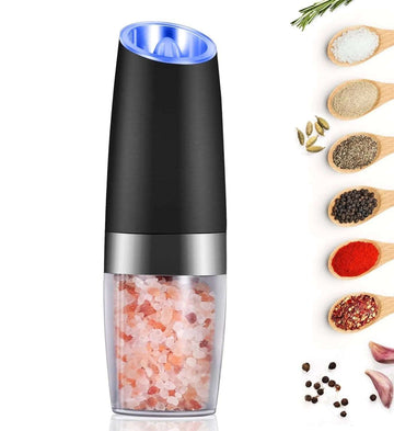 Battery Powered Gravity Electric Salt and Pepper Grinder