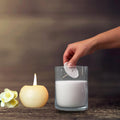 Sand Wax With Glass Jar & Wicks
