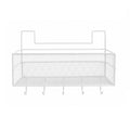 Hanging Storage Basket with 5 Hooks – Wall-Mount Mesh Organiser (26×13.5×20 cm)