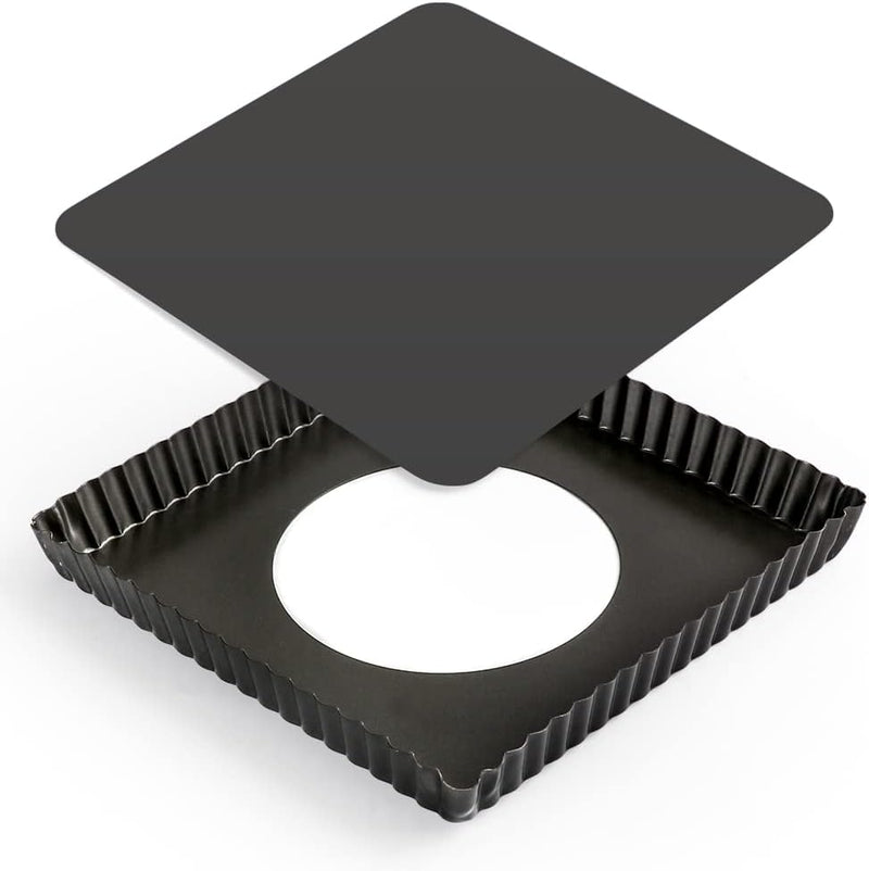 Square Tart Pan with Removeable Bottom | Quiche Pan