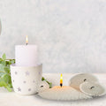 Sand Wax With Glass Jar & Wicks