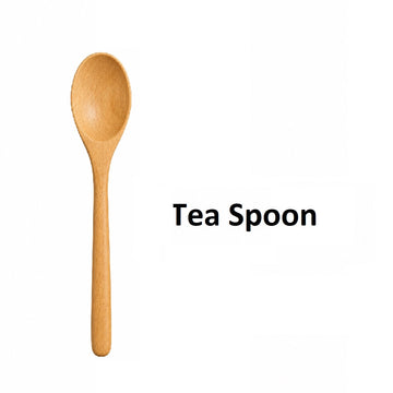 Acacia Wood Teaspoon, Tablespoon & Fork