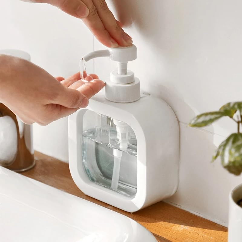 500ml Refillable Soap Dispenser Bottle with Lockable Pump