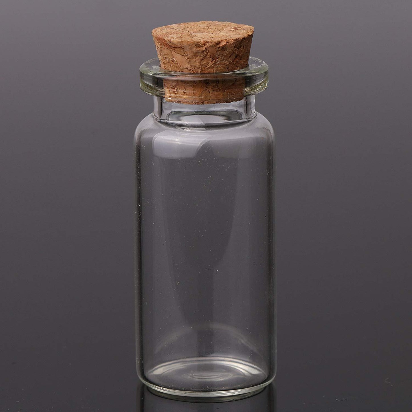 Pack of 4 - Mini Glass Bottles with Cork Stopper My Store
