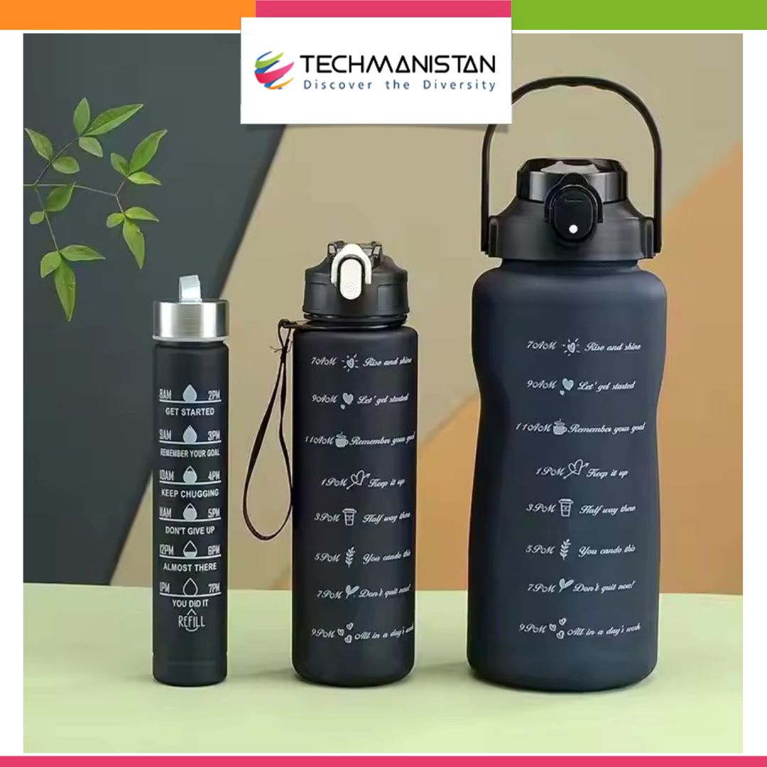 Set of 3 - Sports Water Bottle (2L+900ml+500ml)