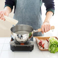 Hammer Pattern Japanese Saucepan with Wooden Handle | Cooking Pot