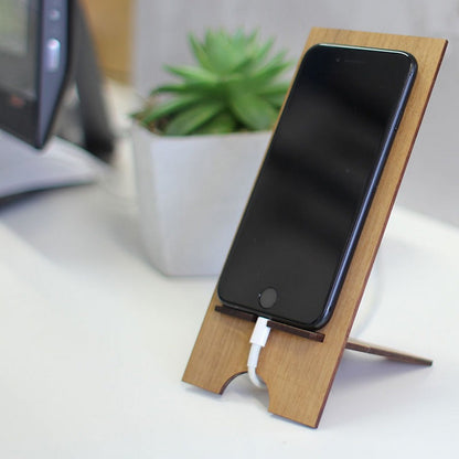 MDF Wooden Mobile Phone Holder Mobile Charging Stand My Store