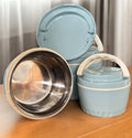 3PC Stainless Steel Interior Insulated Luxury Food Warmer Set