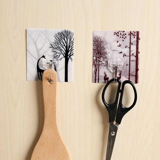 Pack of 3 - Random Cartoon Pattern Super Adhesive Wall Hooks, Self-Adhesive Wall Hooks For Kitchen, Bathroom & Bedroom My Store