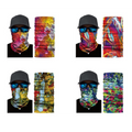 Pack of 4 - Assorted Color and Design Tube Shaped Face Mask Bandana My Store