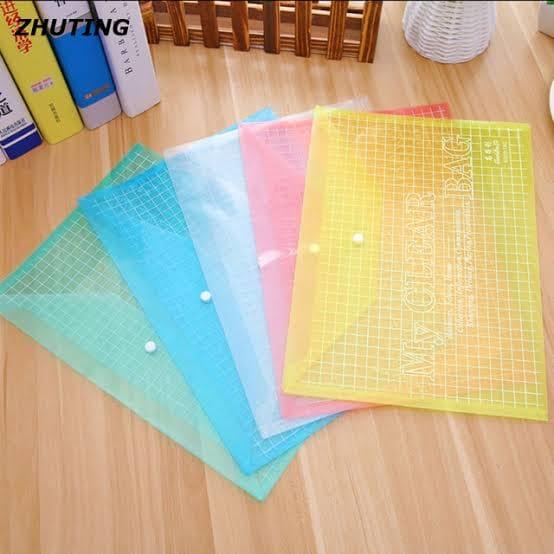 Buy ArtRight Envelope Folder, Transparent Poly-Plastic A3 Documents File,  Drawing Paper Storage Bag with Snap Button Set of 3 Online at Best Prices  in India - JioMart.
