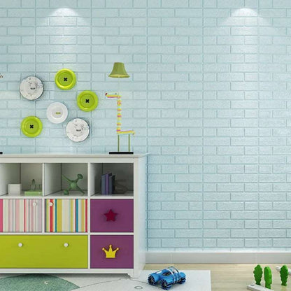 5mm Thickness 3D Brick Wall Sticker - Techmanistan in Pakistan