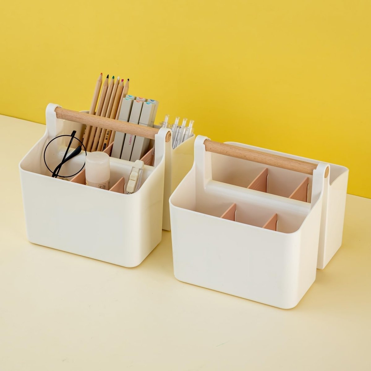 6 Compartments Organizers Caddy with Handle - Techmanistan in Pakistan