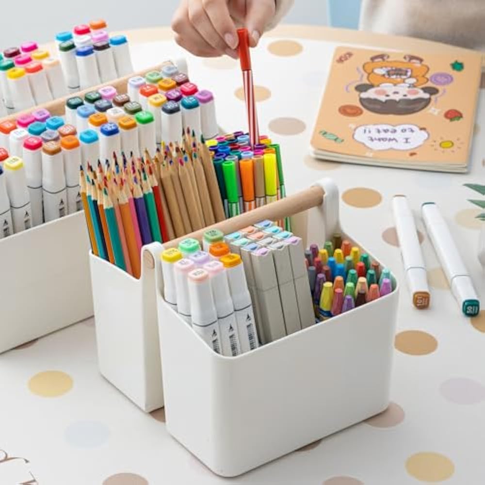 6 Compartments Organizers Caddy with Handle - Techmanistan in Pakistan