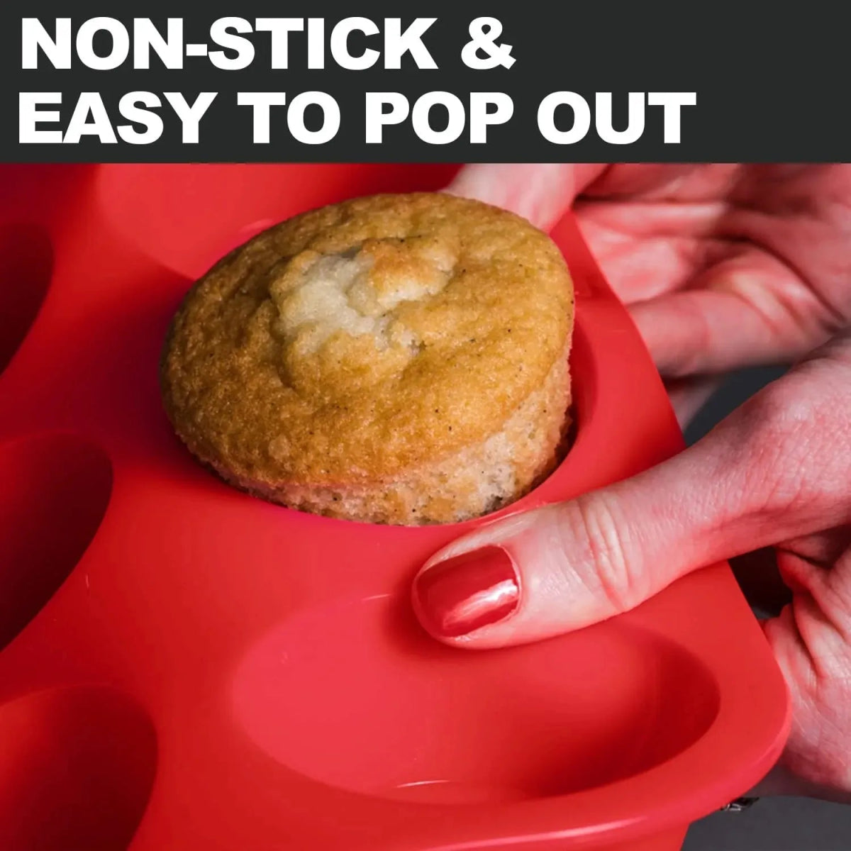 6 Grids Silicon Cupcake Mold - Techmanistan in Pakistan