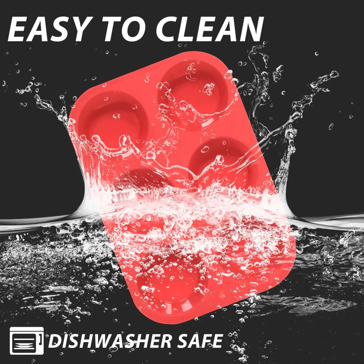 6 Grids Silicon Cupcake Mold - Techmanistan in Pakistan