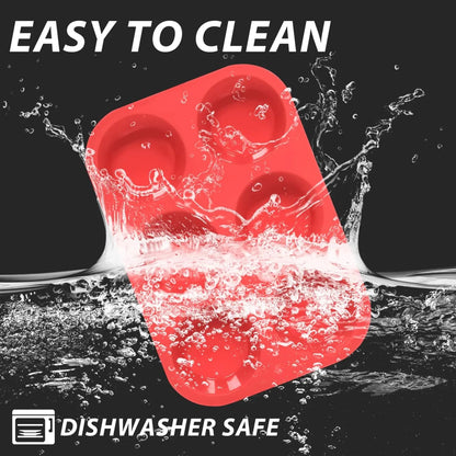 6 Grids Silicon Cupcake Mold - Techmanistan in Pakistan