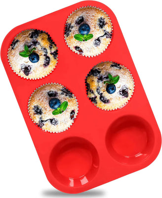 6 Grids Silicon Cupcake Mold - Techmanistan in Pakistan