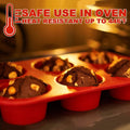 6 Grids Silicon Cupcake Mold - Techmanistan in Pakistan