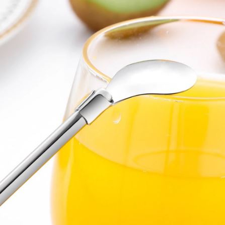 6 - Pack Stainless Steel Drinking Spoon Straw Set - Reusable & Practical - Techmanistan in Pakistan