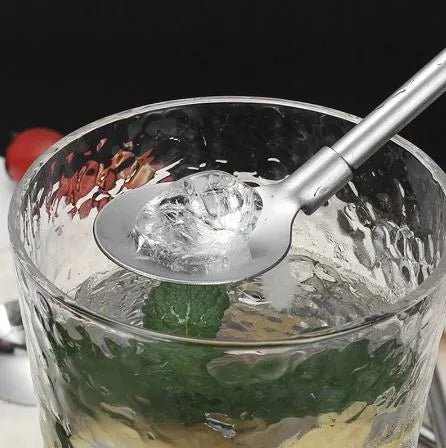 6 - Pack Stainless Steel Drinking Spoon Straws - Reusable & Multifunctional - Techmanistan in Pakistan