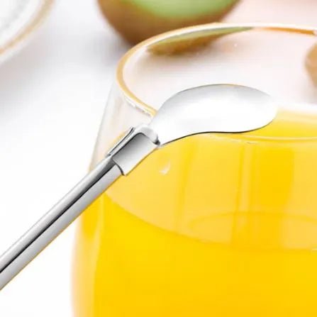 6 - Pack Stainless Steel Drinking Spoon Straws - Reusable & Multifunctional - Techmanistan in Pakistan