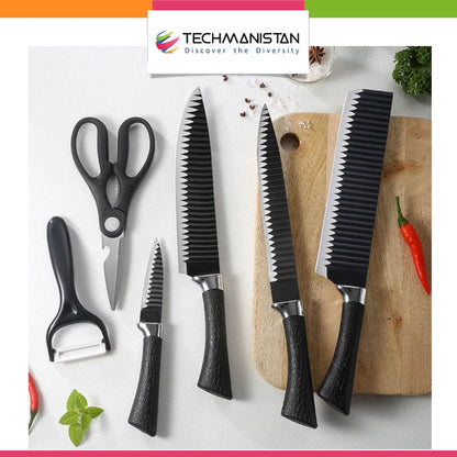 6 Piece's Knife Set - Techmanistan in Pakistan